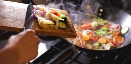 receta wok pollo y verduras