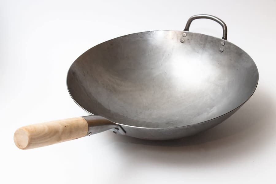 wok de acero de carbono
