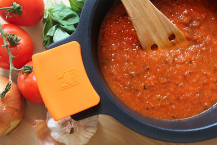 salsa de tomate casera para lasaña