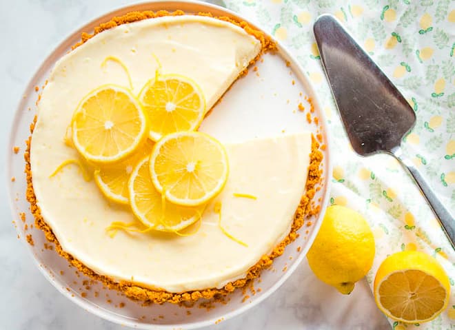 tarta de limon sin horno ni gelatina