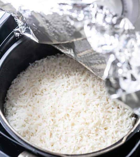 cocinar arroz en freidora sin aceite