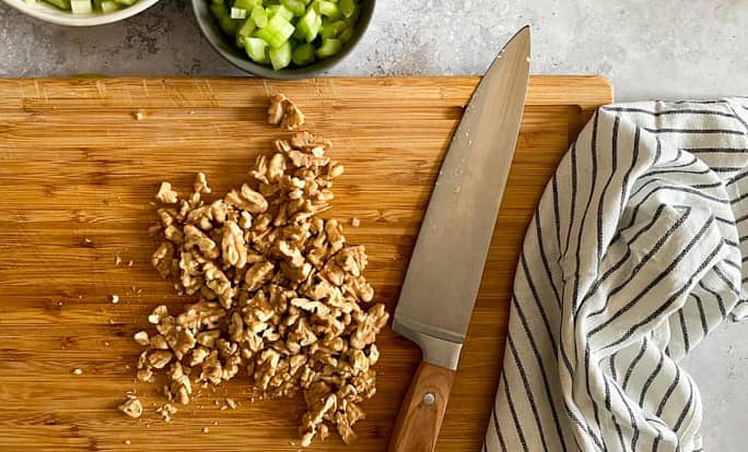 ensalada nueces manzana queso