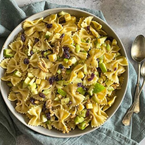 receta ensalada de pasta con manzana y nueces